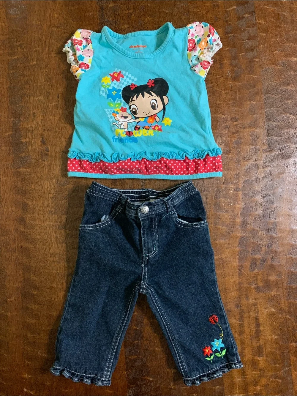 Nickelodeon Ni Hao Kai Lan Size 2T Graphic T-Shirt & Matching Jeans Set